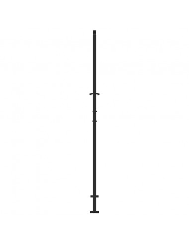 Cancello Giardino Nero 105x205 cm in Acciaio Design Leggero