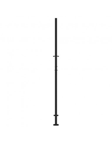 Cancello Giardino Nero 105x205 cm in Acciaio Design a Traccia