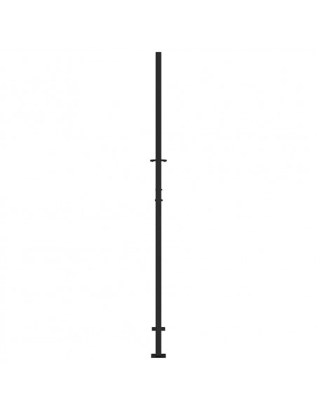 Cancello Giardino Nero 105x205 cm in Acciaio Design a Traccia