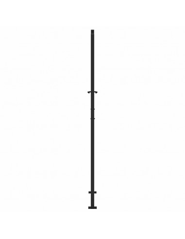 Cancello Giardino Nero 105x205 cm in Acciaio Design a Foglia