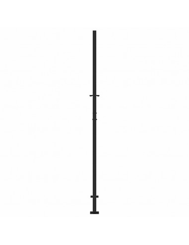 Cancello Giardino Nero 105x205 cm in Acciaio Design a Fiamma