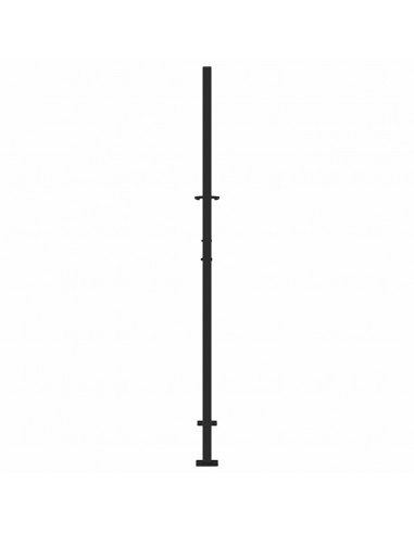 Cancello Giardino Nero 105x180 cm in Acciaio Design a Traccia