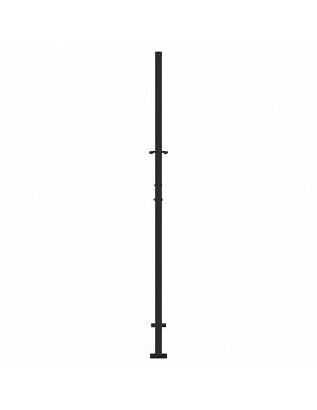 Cancello Giardino Nero 105x180 cm in Acciaio Design a Traccia