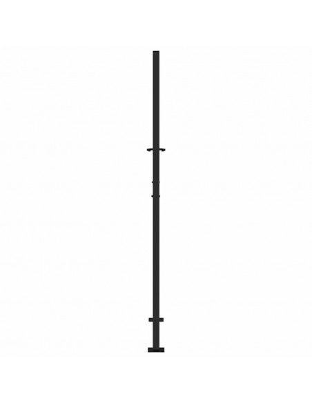 Cancello Giardino Nero 105x180 cm in Acciaio Design a Fiamma