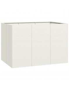 Fioriera Bianca 120x80x80 cm in Acciaio