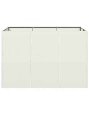 Fioriera Bianca 120x80x80 cm in Acciaio