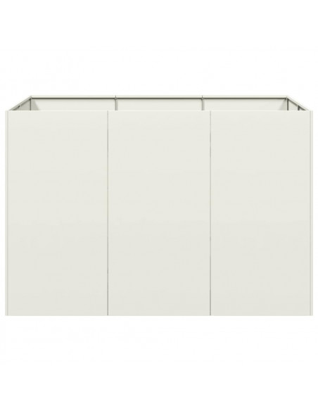 Fioriera Bianca 120x80x80 cm in Acciaio