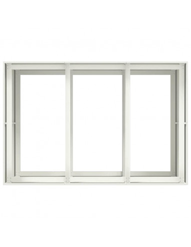 Fioriera Bianca 120x80x80 cm in Acciaio