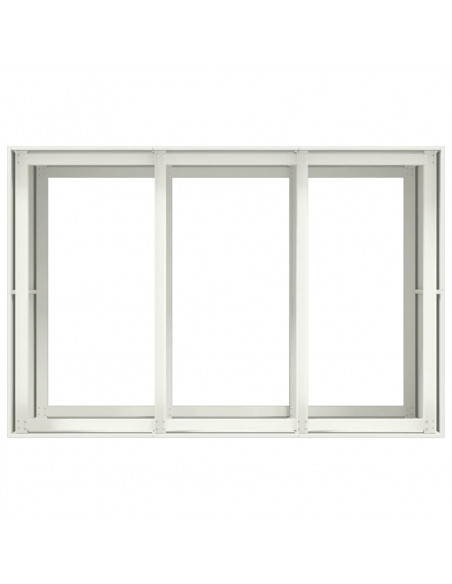 Fioriera Bianca 120x80x80 cm in Acciaio