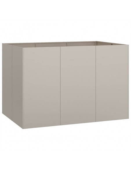 Fioriera Arrugginita 120x80x80 cm in Acciaio Corten