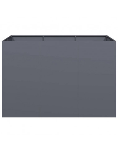 Fioriera Antracite 120x80x80 cm in Acciaio