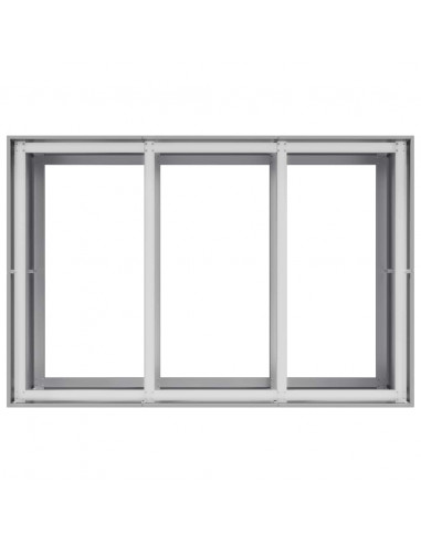 Fioriera 120x80x80 cm in Acciaio Zincato