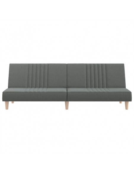 Divano Letto Grigio Scuro in Tessuto