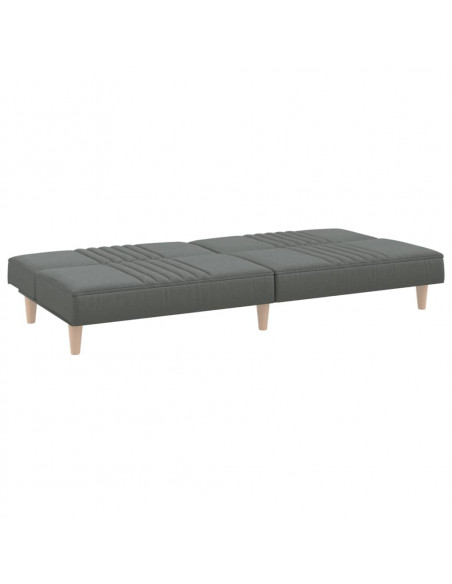 Divano Letto Grigio Scuro in Tessuto