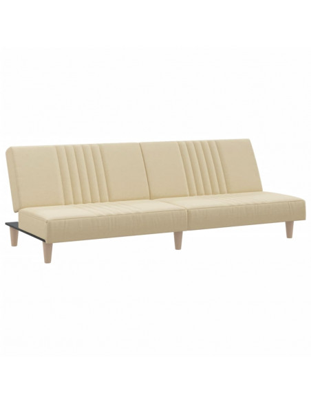 Divano Letto Crema in Tessuto