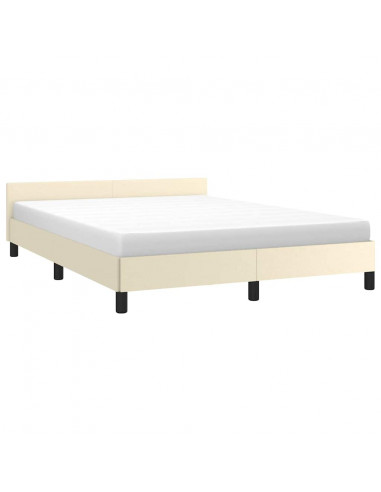 Giroletto con Testiera senza Materasso Crema 140x190 cm