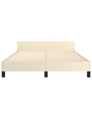 Giroletto con Testiera senza Materasso Crema 140x190 cm