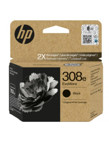 HP 308E EVOMORE BLACK ORIGINAL INK