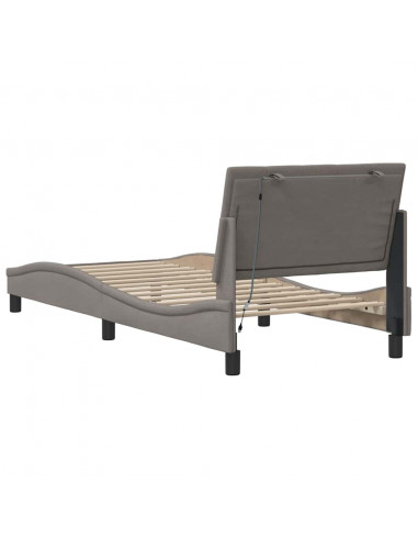 Giroletto senza Materasso Tortora 90x190 cm Tessuto