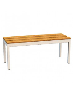 PANCA IN ACCIAIO LEGNO L.100CM