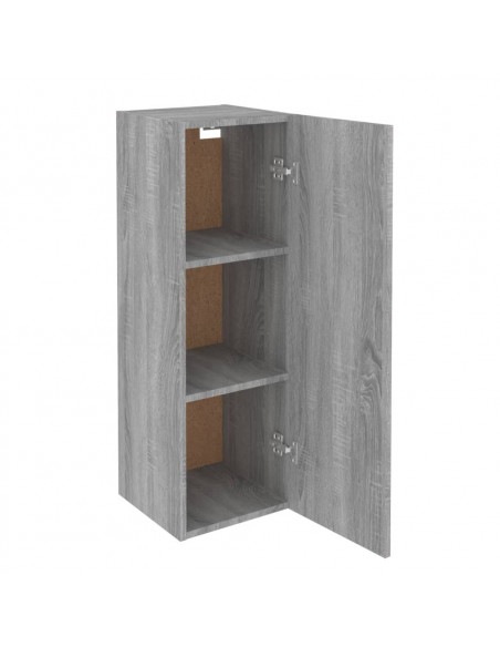 Mobili TV 2 pz Grigio Sonoma 30,5x30x90 cm in Legno Multistrato
