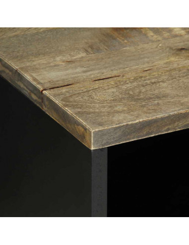 Mobile Porta TV Grigio Chiaro 80x31,5x46 cm in Legno Mango