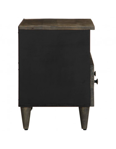 Mobile Porta TV Grigio Chiaro 70x33,5x46 cm in Legno Mango