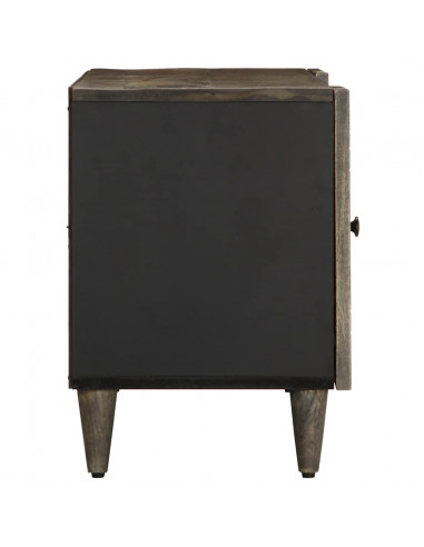 Mobile Porta TV Grigio Chiaro 105x33,5x46 cm in Legno Mango