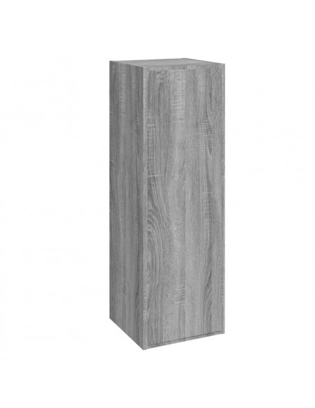 Mobile Porta TV a Parete Grigio Sonoma in Legno Multistrato