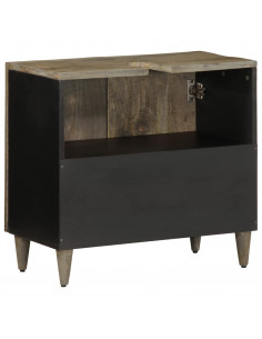 Mobile Lavabo da Bagno 62x33x58cm in Legno Massello di Mango