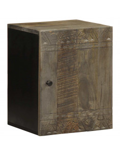 Mobile da Bagno a Parete 38x33x48 cm in Legno Massello di Mango