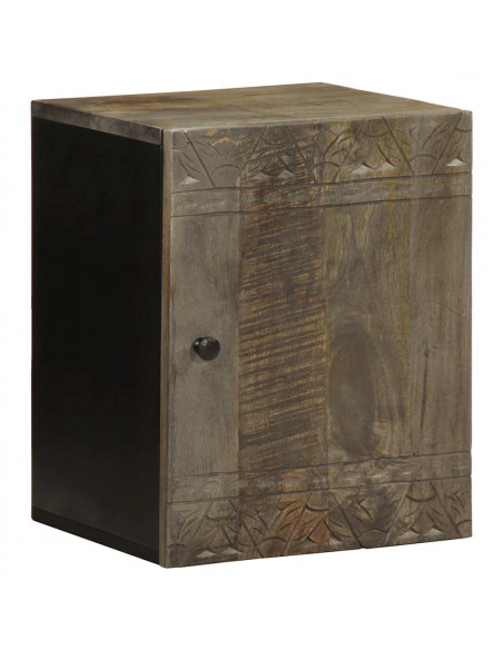 Mobile da Bagno a Parete 38x33x48 cm in Legno Massello di Mango