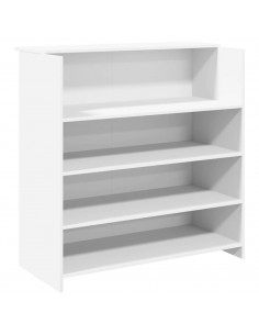 Banco Reception Bianco 100x50x103,5 cm in Legno Multistrato