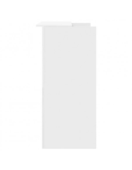 Banco Reception Bianco 100x50x103,5 cm in Legno Multistrato