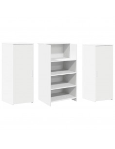 Banco Reception Bianco 135x50x103,5 cm in Legno Multistrato