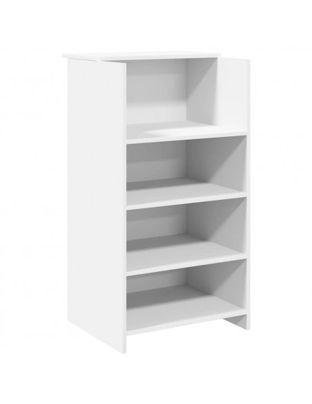 Banco Reception Bianco 135x50x103,5 cm in Legno Multistrato