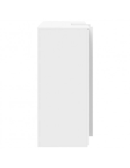 Banco Reception Bianco 135x50x103,5 cm in Legno Multistrato