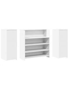 Banco Reception Bianco 180x50x103,5 cm in Legno Multistrato