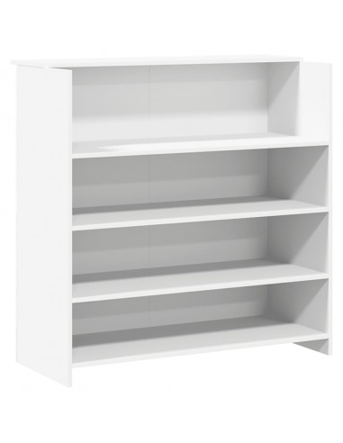 Banco Reception Bianco 180x50x103,5 cm in Legno Multistrato