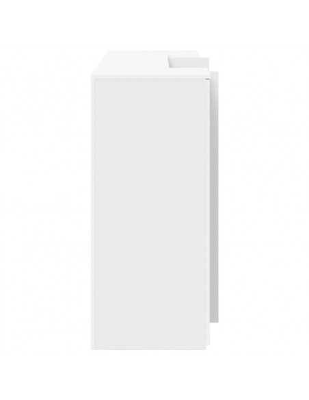 Banco Reception Bianco 180x50x103,5 cm in Legno Multistrato