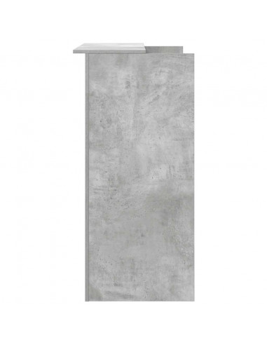 Banco Reception Grigio Cemento 100x50x103,5cm Legno Multistrato