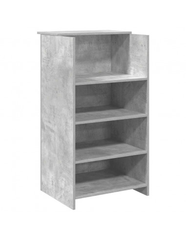 Banco Reception Grigio Cemento 135x50x103,5cm Legno Multistrato