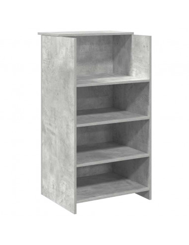 Banco Reception Grigio Cemento 155x50x103,5cm Legno Multistrato