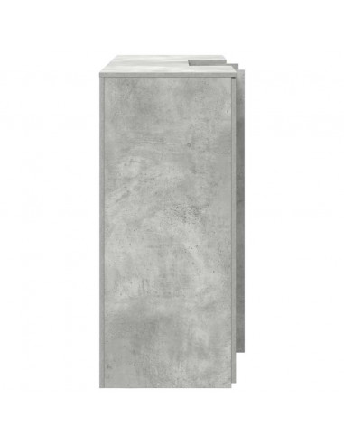 Banco Reception Grigio Cemento 155x50x103,5cm Legno Multistrato