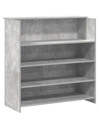 Banco Reception Grigio Cemento 180x50x103,5cm Legno Multistrato