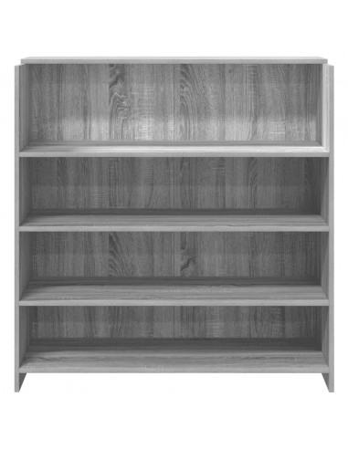 Banco Reception Grigio Sonoma 100x50x103,5 cm Legno Multistrato