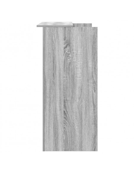 Banco Reception Grigio Sonoma 100x50x103,5 cm Legno Multistrato