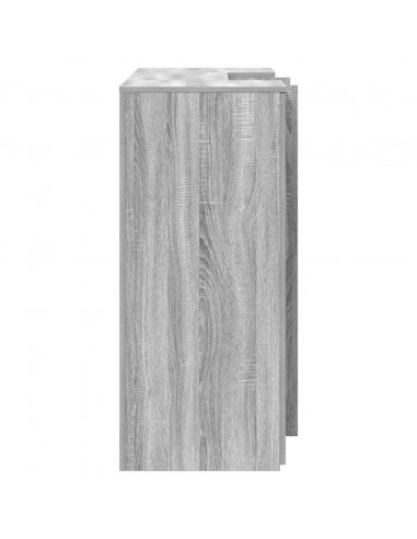 Banco Reception Grigio Sonoma 135x50x103,5 cm Legno Multistrato