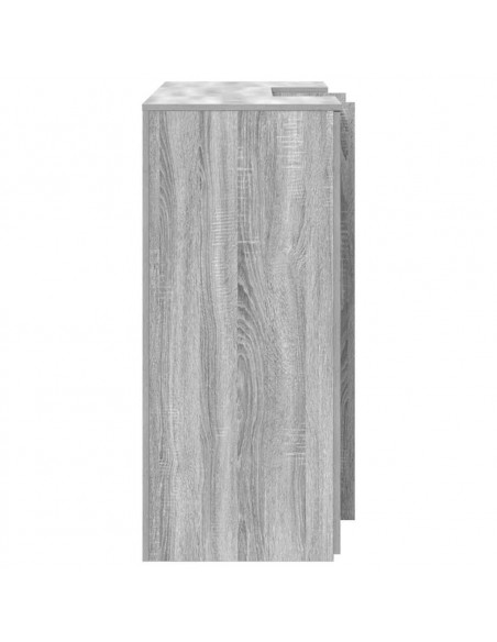 Banco Reception Grigio Sonoma 135x50x103,5 cm Legno Multistrato