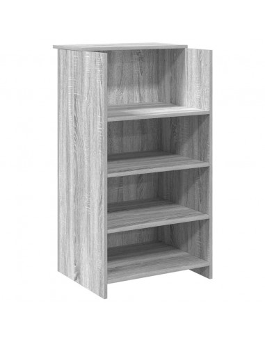 Banco Reception Grigio Sonoma 155x50x103,5 cm Legno Multistrato